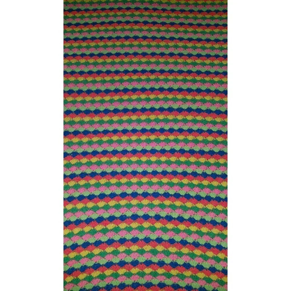 VTG Handmade Knit Blanket 45